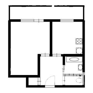 1-к квартира, на длительный срок, 33м2, 3/12 этаж