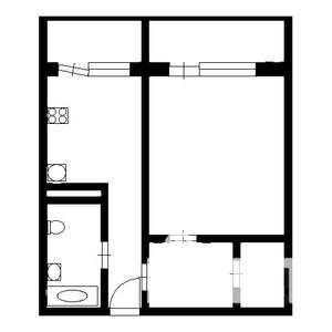 1-к квартира, на длительный срок, 40м2, 8/10 этаж