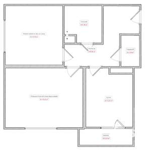 2-к квартира, на длительный срок, 61м2, 4/25 этаж
