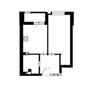 1-к квартира, на длительный срок, 42м2, 21/25 этаж