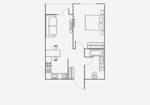 2-к квартира, на длительный срок, 38м2, 12/16 этаж