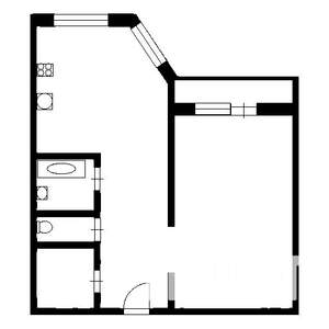 1-к квартира, на длительный срок, 40м2, 4/10 этаж