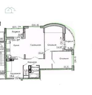 3-к квартира, на длительный срок, 82м2, 19/25 этаж
