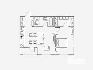 2-к квартира, на длительный срок, 56м2, 14/16 этаж