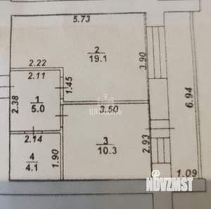 1-к квартира, на длительный срок, 39м2, 7/17 этаж