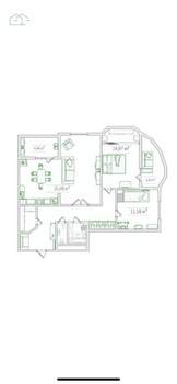 3-к квартира, на длительный срок, 82м2, 19/25 этаж