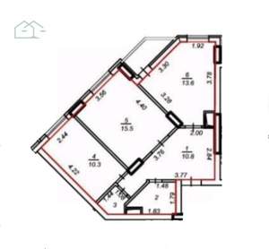 2-к квартира, на длительный срок, 56м2, 14/17 этаж