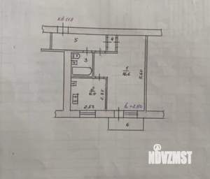 1-к квартира, на длительный срок, 32м2, 5/5 этаж