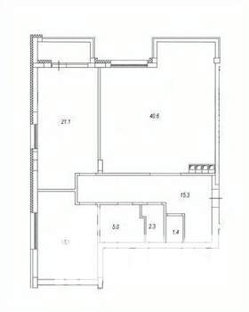 3-к квартира, на длительный срок, 101м2, 4/4 этаж