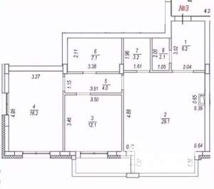 3-к квартира, на длительный срок, 80м2, 1/5 этаж