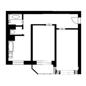 2-к квартира, на длительный срок, 59м2, 7/17 этаж