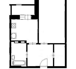 1-к квартира, на длительный срок, 45м2, 4/17 этаж