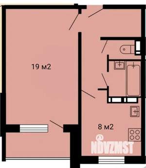 1-к квартира, на длительный срок, 38м2, 4/10 этаж