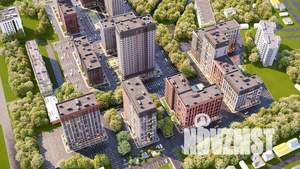 1-к квартира, строящийся дом, 43м2, 6/10 этаж