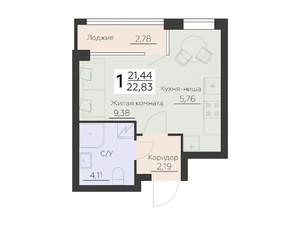 Студия квартира, вторичка, 23м2, 11/14 этаж