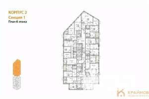 2-к квартира, вторичка, 60м2, 6/21 этаж