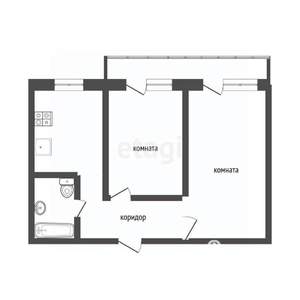 2-к квартира, вторичка, 54м2, 14/17 этаж