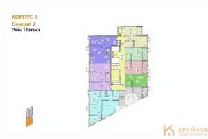 2-к квартира, сданный дом, 77м2, 13/21 этаж