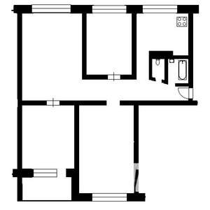 4-к квартира, вторичка, 69м2, 9/9 этаж