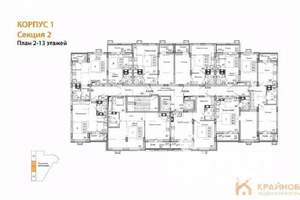 1-к квартира, сданный дом, 53м2, 3/15 этаж