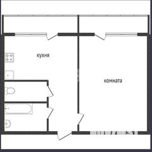 1-к квартира, вторичка, 33м2, 13/16 этаж