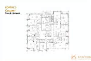 1-к квартира, вторичка, 45м2, 14/25 этаж