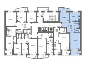 2-к квартира, вторичка, 82м2, 12/16 этаж