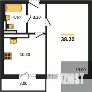 1-к квартира, вторичка, 38м2, 6/17 этаж