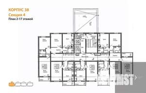 3-к квартира, вторичка, 76м2, 8/17 этаж