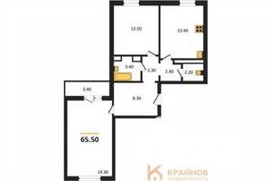 2-к квартира, вторичка, 66м2, 13/17 этаж