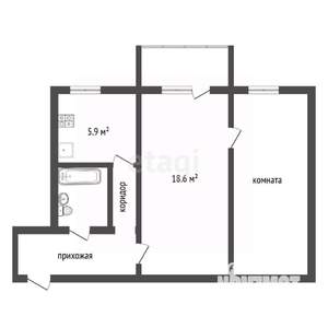 2-к квартира, вторичка, 46м2, 2/5 этаж