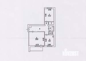 2-к квартира, вторичка, 57м2, 7/12 этаж