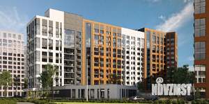 2-к квартира, строящийся дом, 56м2, 8/13 этаж