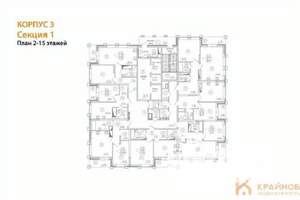 1-к квартира, вторичка, 59м2, 3/25 этаж