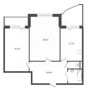 2-к квартира, вторичка, 68м2, 9/10 этаж