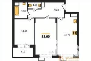 2-к квартира, вторичка, 58м2, 2/11 этаж