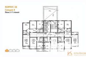 1-к квартира, вторичка, 38м2, 16/17 этаж