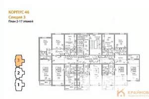 1-к квартира, сданный дом, 38м2, 3/17 этаж
