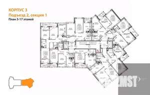 2-к квартира, вторичка, 66м2, 15/25 этаж