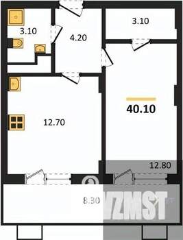 1-к квартира, вторичка, 40м2, 2/14 этаж