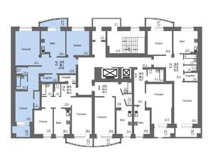 3-к квартира, сданный дом, 103м2, 10/16 этаж