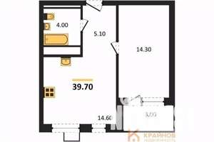 1-к квартира, вторичка, 40м2, 3/11 этаж