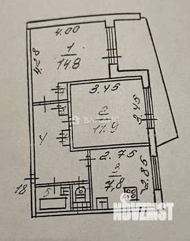 2-к квартира, вторичка, 47м2, 5/9 этаж