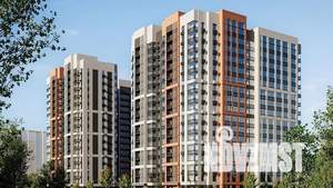2-к квартира, строящийся дом, 55м2, 4/17 этаж