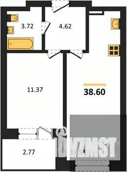1-к квартира, вторичка, 39м2, 7/28 этаж