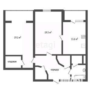 2-к квартира, вторичка, 71м2, 8/10 этаж