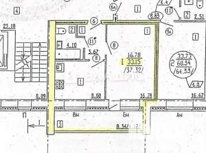 1-к квартира, вторичка, 33м2, 7/10 этаж