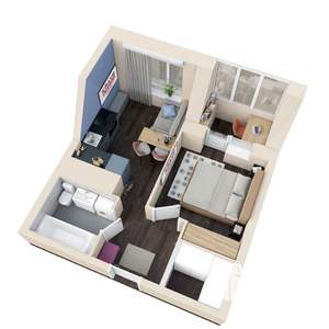 1-к квартира, вторичка, 33м2, 23/25 этаж