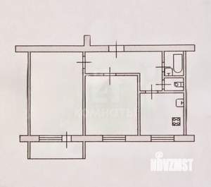 2-к квартира, вторичка, 52м2, 5/9 этаж