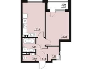 Студия квартира, вторичка, 50м2, 3/25 этаж